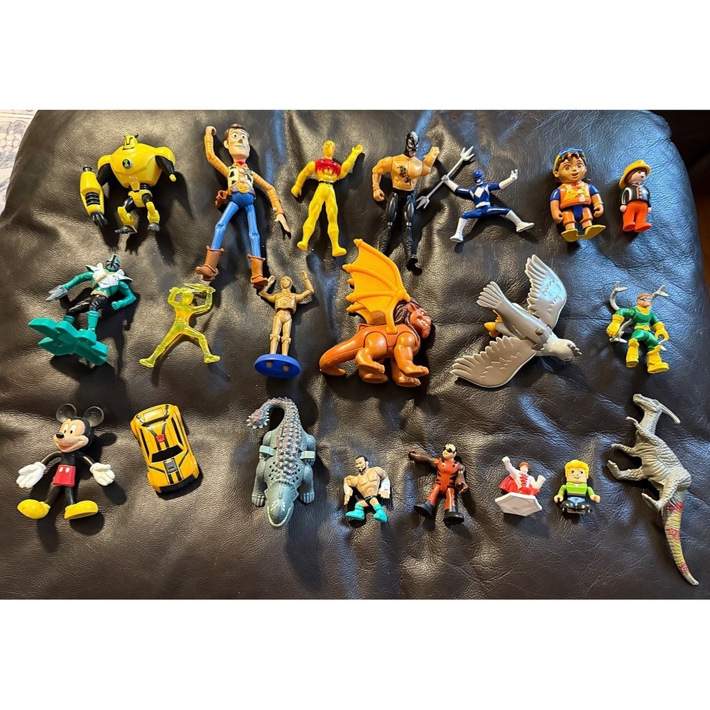 Lot of 20+ Action Figures &‎ Toys – Superheroes, Disney, Dinosaurs & More